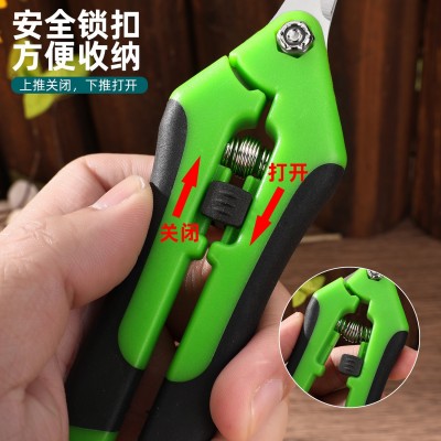 厂家批发葡萄剪摘果剪园艺剪刀花枝剪刀修枝剪尖头剪刀园林树枝剪图4