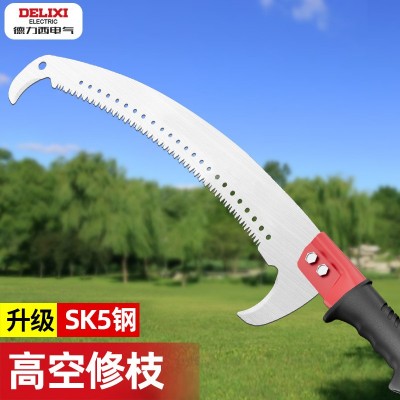 德力西电气高枝锯园林果树修枝锯树神器不锈钢伸缩杆树枝高 空锯子
