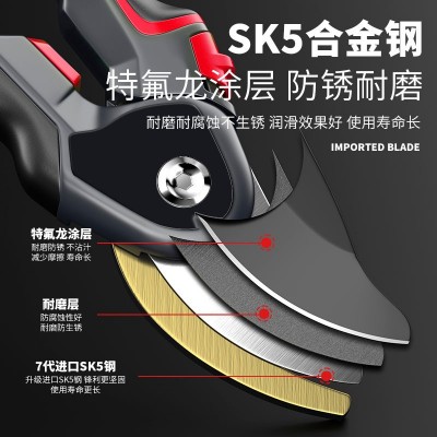 德力西电气修枝剪花卉果树嫁接专用园艺剪刀剪粗树枝园林工 具批发图3