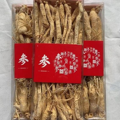 人参个 东北长白山干人参 八年白参 原皮生晒参 人参代打粉人参须图3