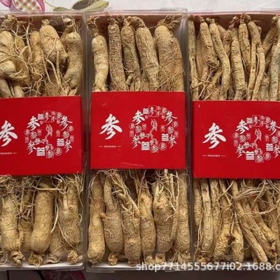 人参个 东北长白山干人参 八年白参 原皮生晒参 人参代打粉人参须图4