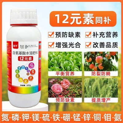 含氨基酸水溶肥料十二元素果树蔬菜中药材高钙高钾全营养叶面肥图2