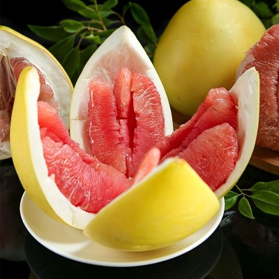 福建平和蜜柚当季红心柚子9斤新鲜水果红柚薄皮肉厚整箱批发图4