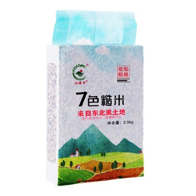 七色糙米5斤装 东北新米健身饱腹五谷杂粮粗粮五色 七色糙米批发图5