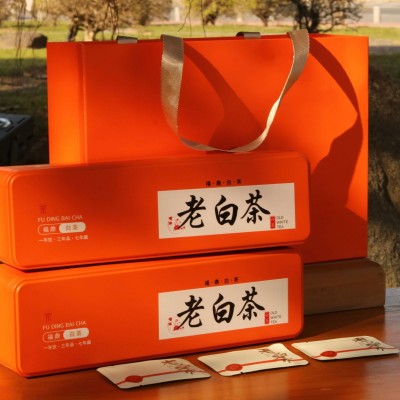 福鼎老白茶2016年老茶寿眉小方片饼干茶独立小包装一片一泡批发