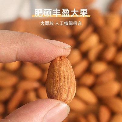 巴旦木仁新货500g罐装原味盐焗坚果大扁桃仁干果休闲零食小吃图3