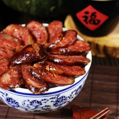 麻辣四川腊肠烟熏香肠袋装餐饮农家食品商用手工特产整箱厂家批发图3