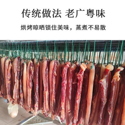 现货批发中山特产咸甜适中肥瘦相隔五花肉非烟熏广式精一金色腊肉图3
