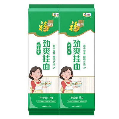 福临门待煮面条妙惠家系列挂面劲爽 玉带 细滑 龙须面1kg/500g装图2