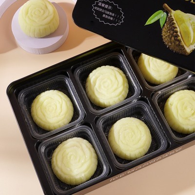 禧怡馨猫山王榴莲冰皮月饼礼盒装360g水果送礼冰淇淋厂家团购批发图3