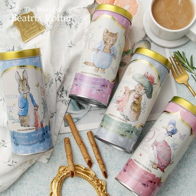 波特小姐比得兔威化饼干卷心酥100g伴手礼夹心蛋卷网红零食礼盒装图2