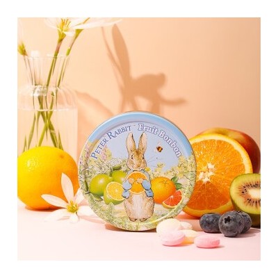 德国进口比得兔波特小姐水果糖伴手礼婚庆网红高颜值糖果礼盒装图2