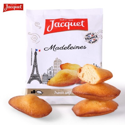 法国进口JACQUET/雅乐可玛德莲经典蛋糕(糕点）160克*8袋图2