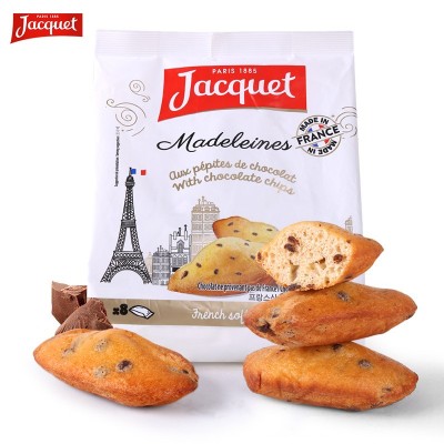 法国进口JACQUET/雅乐可玛德莲经典蛋糕(糕点）160克*8袋图5