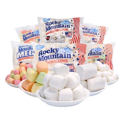 美国进口落基山水果味原味软糖棉花糖 奶枣雪花酥牛轧糖原料图5