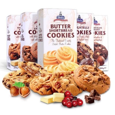 荷兰进口摩巴柠檬/巧克力/蔓越莓白巧/榛子酱夹心饼干200g*18盒图5