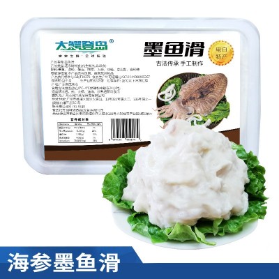大鳄登岛墨鱼滑 400克*24包/箱 火锅食材墨鱼肉滑 墨鱼胶