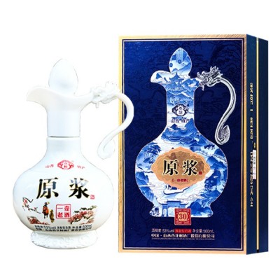 白酒批发53度山西杏花村原浆酒壶纯粮固态酿造清香型白酒整箱图5