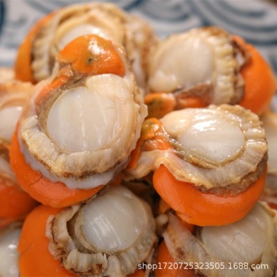 特大号扇贝肉无冰衣新鲜冷冻扇贝无冰衣贝类海鲜海鲜水产商用批发图4