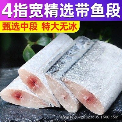 冷冻带鱼段成品批发无冰带鱼段冻品整箱东海小眼带鱼中段新货图4