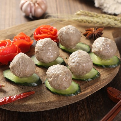 潮汕牛肉丸 500g手打牛筋丸撒尿牛丸汕头火锅丸子正宗牛肉丸批发图5