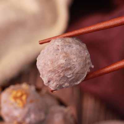 米小牛潮州牛肉丸火锅关东煮食材250g烧烤关东煮冷冻火锅丸子批发图3