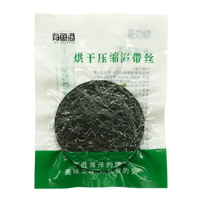 现货精品烘干压缩海带丝16g/袋圆饼免切火锅干海带批-发贴牌定制图4