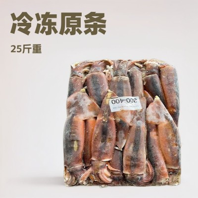 冷冻鱿鱼原条鱿鱼定装25斤带头鲜鱿鱼阿根廷鱿鱼铁板烧烤鲜鱿散装