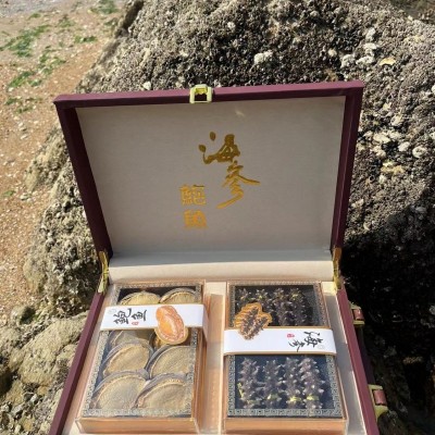 年货海鲜礼盒大连特产速食海参鲍鱼双拼干货中秋礼品送长辈礼品图2