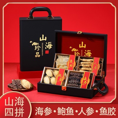春节年货过年送礼海参鲍鱼人参鱼胶组合高档实用礼盒海鲜图3