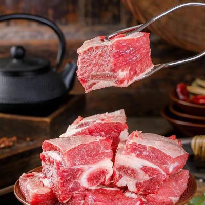 新鲜原切牛肋排正宗内蒙古黄镖牛排散养黄牛排骨批发炖煮商用牛肉