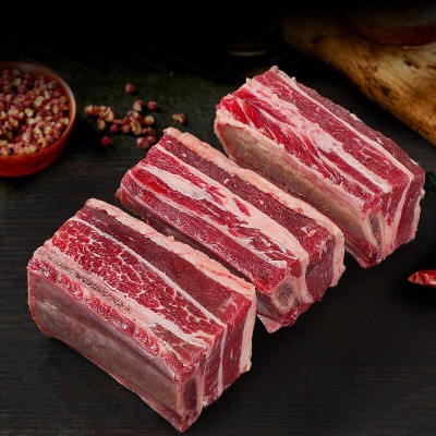 新鲜原切牛肋排正宗内蒙古黄镖牛排散养黄牛排骨批发炖煮商用牛肉图4