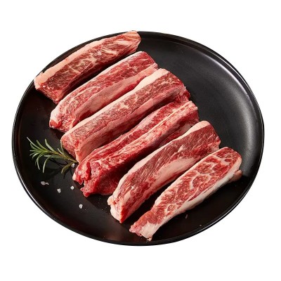 新鲜原切牛肋排正宗内蒙古黄镖牛排散养黄牛排骨批发炖煮商用牛肉图5