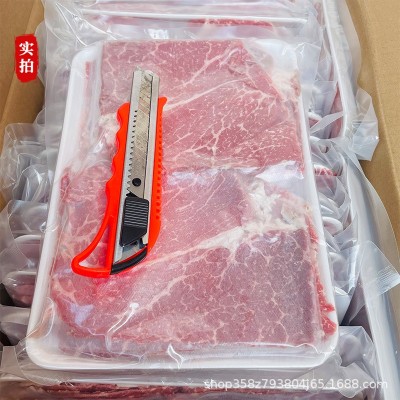 雷鲜生火焰牛肉片日料火锅寿喜锅寿司烤肉店料理店材料雪花牛肉片图3