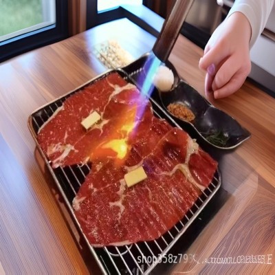 雷鲜生火焰牛肉片 寿司料理炭烤牛肉日式寿司锅肥牛卷牛肉卷切片图5