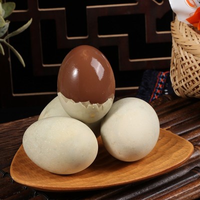 四川无铅工艺盐皮蛋鸭蛋源头货源支持批发包盐蛋盐咸蛋黄沙糯流油图3