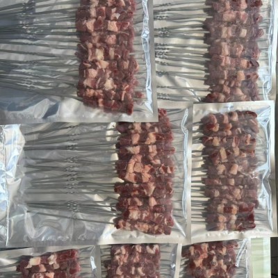 内蒙古羊肉串半成品纯羊肉新鲜羊肉每串净肉20克纯羊肉烧烤食材图3