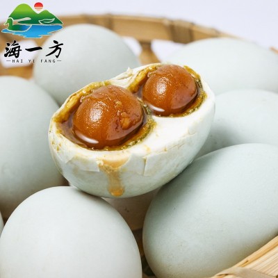 双黄北海海鸭蛋咸鸭蛋80克90克红心出沙流油20枚30枚礼盒中秋送礼图5