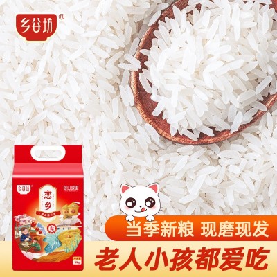 乡谷坊长粒猫牙米长粒大米5kg一袋5斤真空米大米10斤一袋大米新米图2