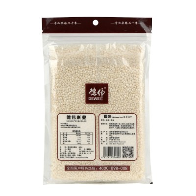 德伟东北有机糯米五谷杂粮圆粒糯米400g真空包装江米包粽子粘糯米图4