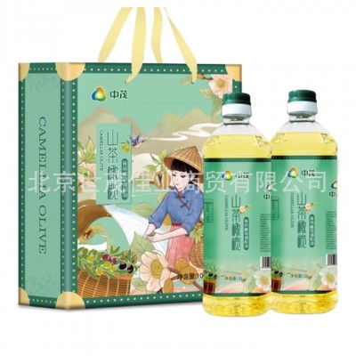 中茂山茶橄榄调和油炒菜鲜香亚麻籽稻米油瓶装年货礼品现货批发图5