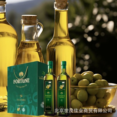 正品福临门特级初榨橄榄油礼盒500ml*2瓶食用油节日礼品团购批发图3