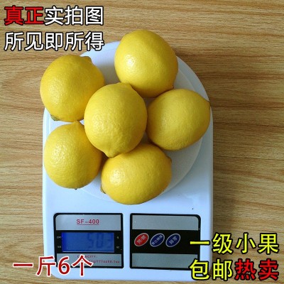 批发四川安岳黄柠檬 新鲜小果 70-90g 一斤6个皮薄汁多 5斤起卖图4