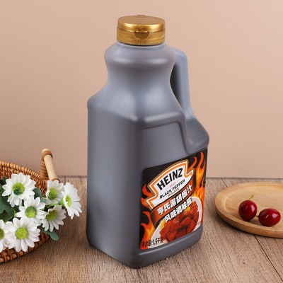 亨氏黑胡椒汁1.9kg牛排酱烤肉意大利面商用酱料黑椒酱汁商用装图2