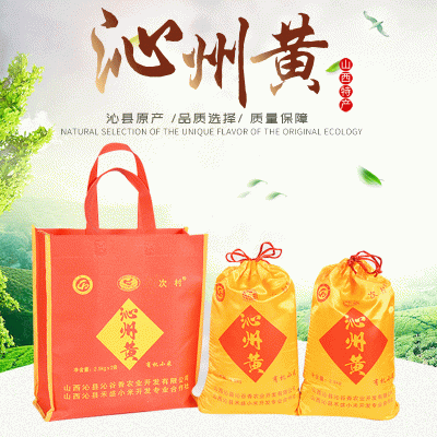 山西原厂地次村牌沁州黄小米2500克小米丝绸袋装食用糯香味黄小米图3