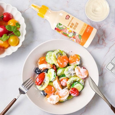 极美滋甜香沙拉酱汉堡三明治色拉酱水果蔬菜家用挤压瓶包装250g图5