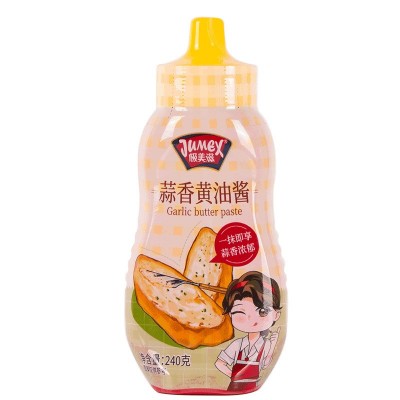 极美滋蒜香黄油酱芝士法棍吐司贝果涂抹面包酱葱香黄油酱料调味料图4