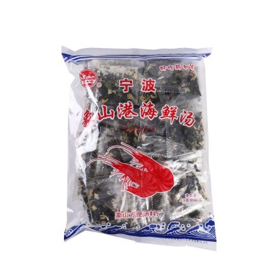 宁波象山港海鲜汤即冲即食葱虾紫菜汤料家用馄饨调料包工厂批发图5