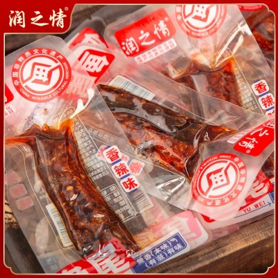 非遗香辣鱼尾麻辣小吃熟食湖南特爆辣追剧小包即食鱼零食网红麻辣图4