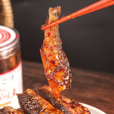 网红零食非遗湘味鱼香辣手撕鱼休闲小零食即食鱼干火培鱼罐装批发图2